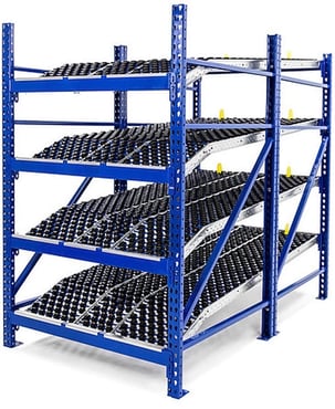 Roller Rack | Gravity Flow Racks | UNEX Manufacturing